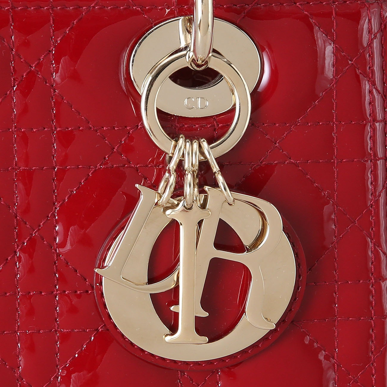 CHRISTIAN DIOR(USED)크리스찬디올 페이던트 레이디디올 미디움 백